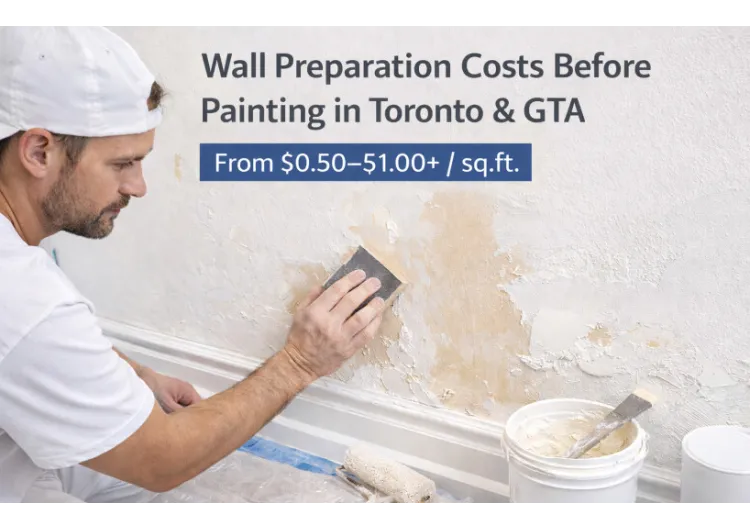 How Wall Preparation Costs Are Formed Before Painting in Toronto & GTA